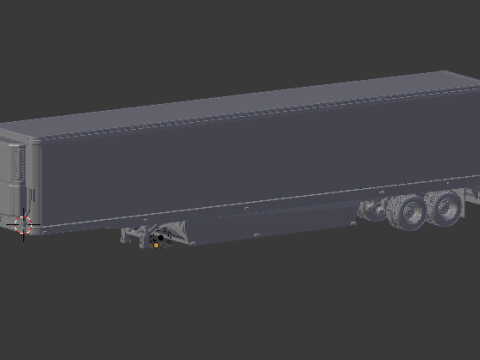 Trailer reefer box 3Dプリントモデル