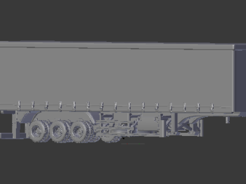 Trailer sider box brazil Modello di stampa 3D