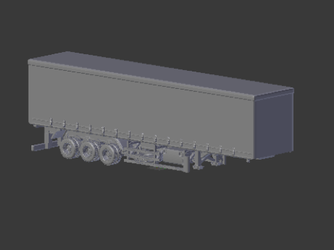 Trailer sider box brazil Modello di stampa 3D