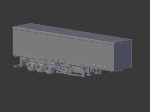 Trailer sider box brazil 3D Print Model