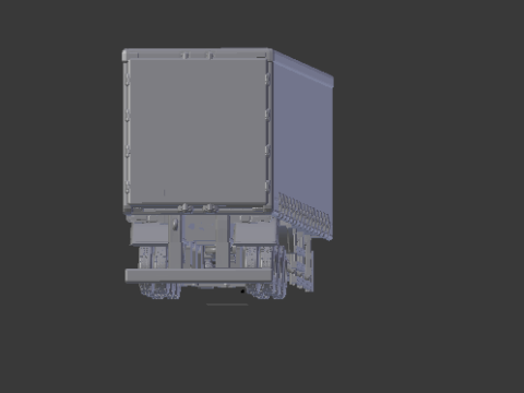 Trailer sider box brazil Modello di stampa 3D