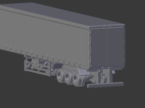 Trailer sider box brazil Modello di stampa 3D