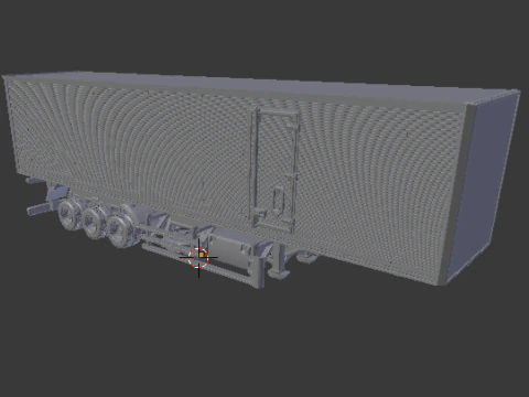 Причіп кузов 3 двері бразил 3D Принт Модель