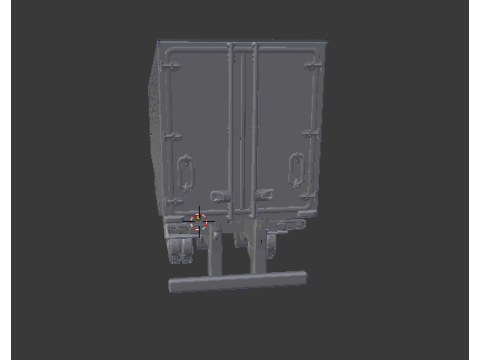Trailer box 3 doors brazil 3D Print Model