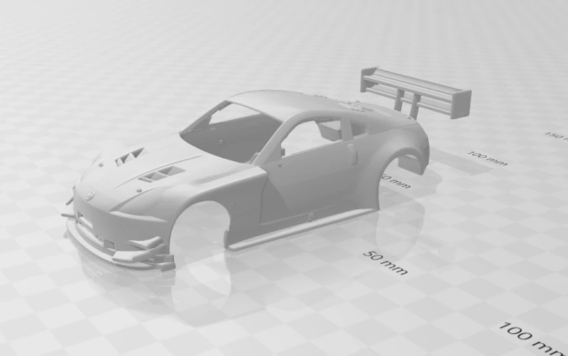 Nissan 350 race 3D Print Model .c4d .max .obj .3ds .fbx .stl .blend 