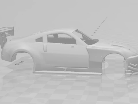 Nissan 350 race 3D Print Model