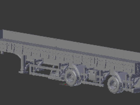 Trailer brazil flatbed 3D 打印模型