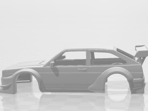Gol race car 3D Print Model
