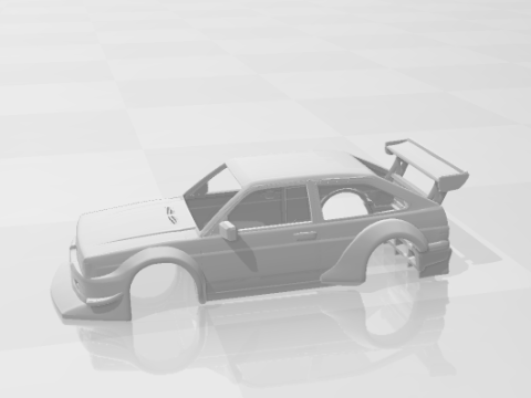 Gol race car 3D Print Model