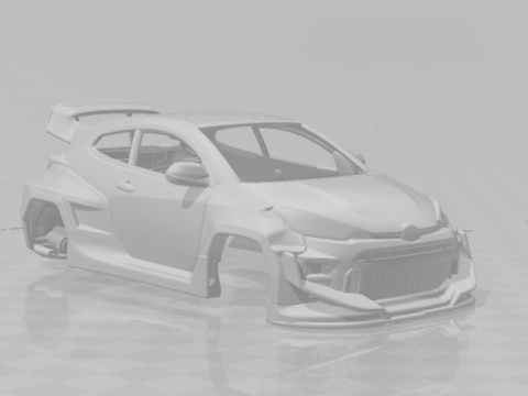 Toyota yaris Modèles 3D en vedette