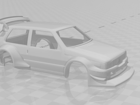 Fiat uno extreme race 3D Print Model