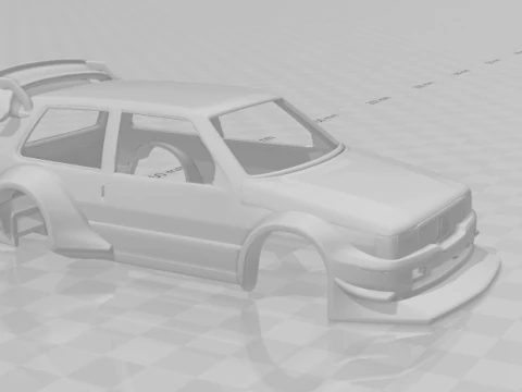 피아트 우노 익스트림 레이스 3D 프린트 모델