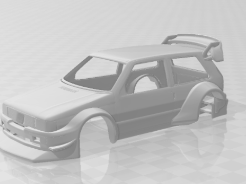 Fiat uno extreme race 3D Print Model