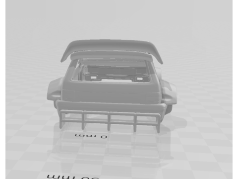 Fiat uno extreme race 3D Print Model