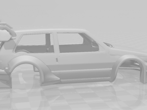 Fiat uno extreme race 3D Print Model