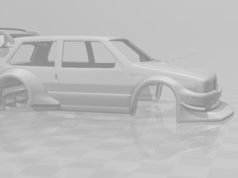 Fiat uno extreme race 3D Print Model