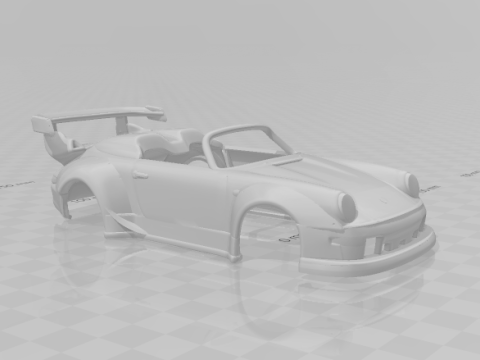 Porsche 911 speedster rwb 3D Print Model