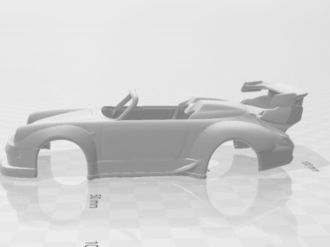 Porsche 911 speedster rwb 3D-Druckmodell