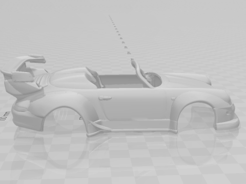 Porsche 911 speedster rwb 3D-Druckmodell