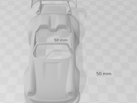 Porsche 911 speedster rwb 3D-Druckmodell