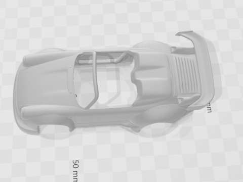 Porsche 911 speedster rwb 3D-Druckmodell