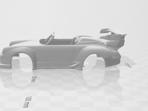 Porsche 911 speedster rwb 3D-Druckmodell