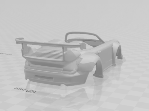 Porsche 911 speedster rwb 3D-Druckmodell