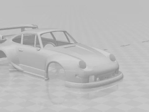 Porsche 911 rwb 3D Print Model