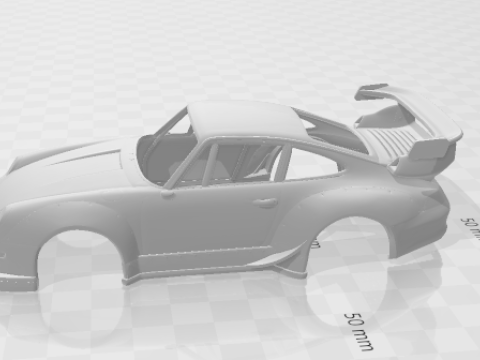 Porsche 911 rwb 3Dプリントモデル