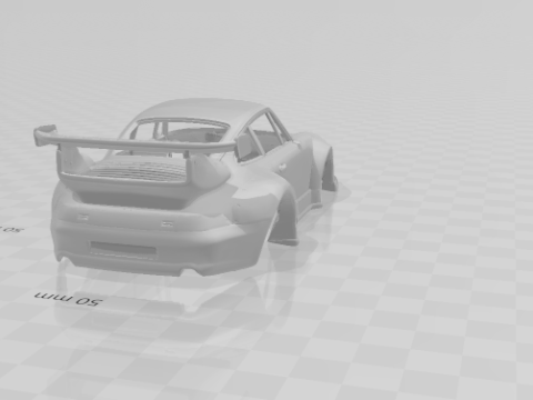 Porsche 911 rwb 3Dプリントモデル