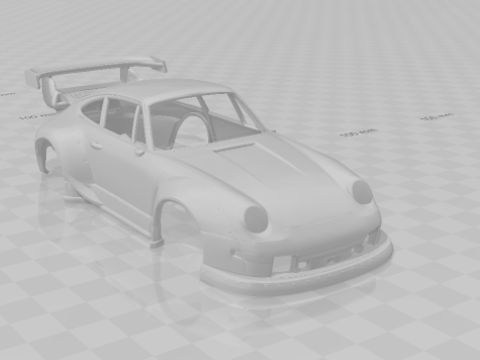 Porsche 911 rwb 3Dプリントモデル