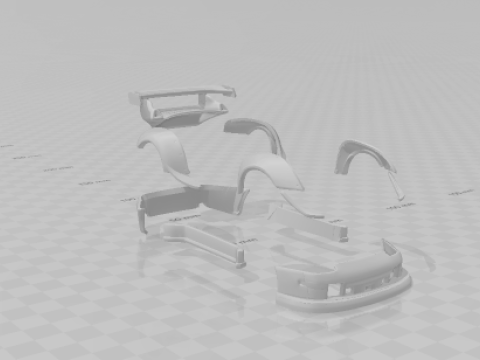 Body kit rwb 3D 打印模型
