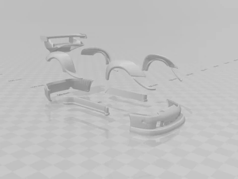 Body kit rwb 3D Print Model