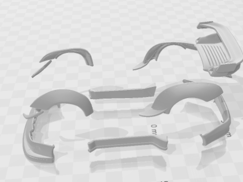 Body kit rwb 3D 打印模型