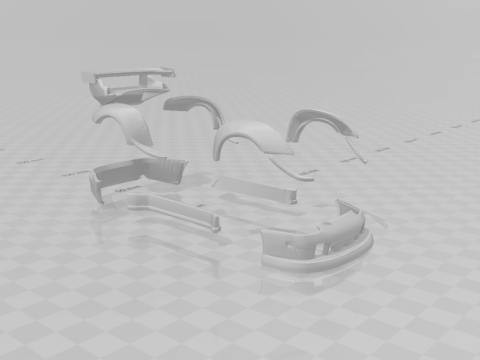 Body kit rwb 3D 打印模型
