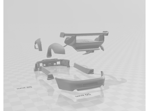 Body kit rwb 3D 打印模型
