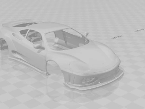 フェラーリ モデナ 360 カスタム 3Dプリントモデル