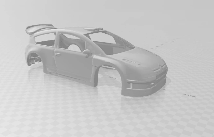 Citroen c4 rally 3D Print Model .c4d .max .obj .3ds .fbx .stl .blend 