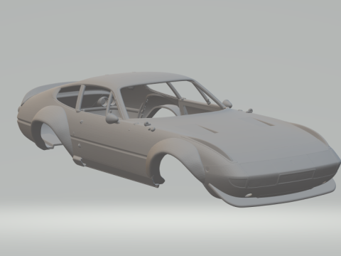 Ferrari daytona 3D Print Model