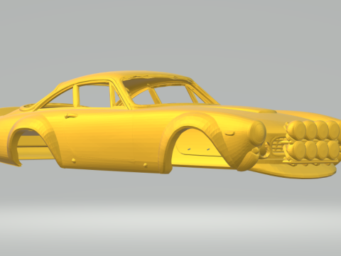 Ferrari rally car 3D-Druckmodell