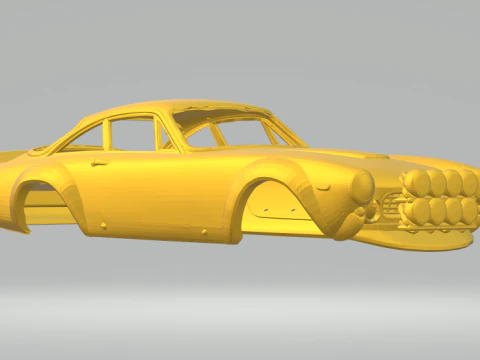 Ралійний автомобіль Ferrari 3D Принт Модель