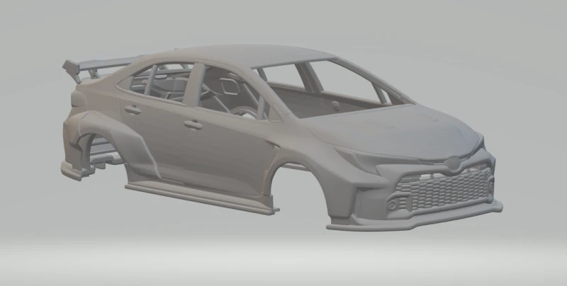 Toyota corolla custom gr 3D Print Model .c4d .max .obj .3ds .fbx .stl .blend 