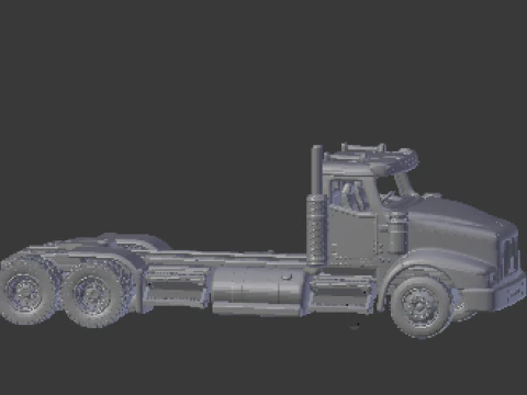 International paystar 6x4 3D Print Model