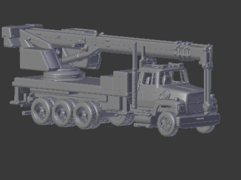 Автокран Ln 8000 3D Принт Модель