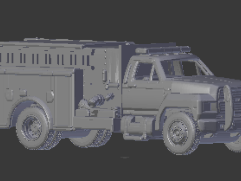 F800 firetruck Modelo de impresión 3D