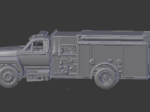 F800 firetruck Modelo de Impressão 3D