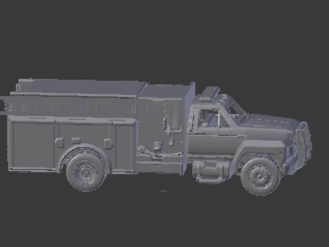 F800 firetruck Modelo de Impressão 3D