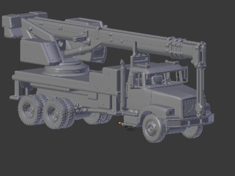 Volvo wg crane Modelo de Impressão 3D