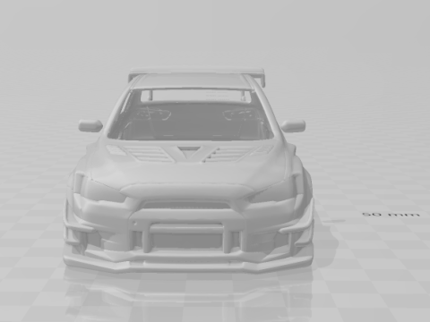 Mitsubishi lancer evo x custom Model do druku 3D