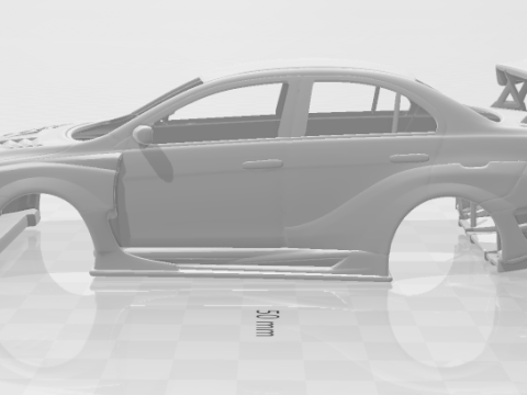 Mitsubishi lancer evo x custom Model do druku 3D